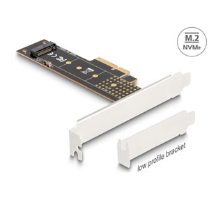 Carte PCIe x4 vers NVMe M.2 110 mm - profil bas