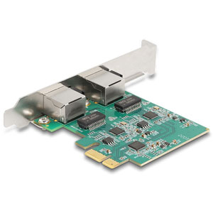 Carte PCIe x1 vers 2 x RJ45 2.5G LAN