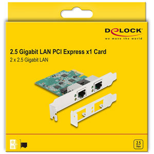 Carte PCIe x1 vers 2 x RJ45 2.5G LAN