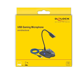Microphone USB col de cygne et touche sourdine