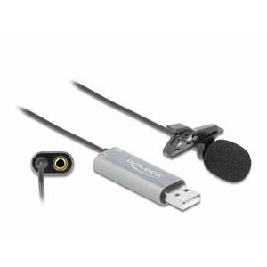 Microphone USB suspendu en lavallière