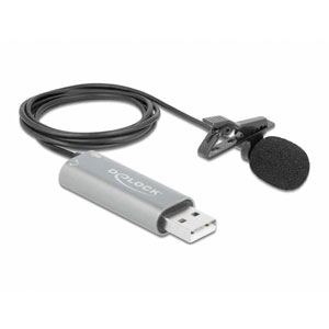 Microphone USB suspendu en lavallière