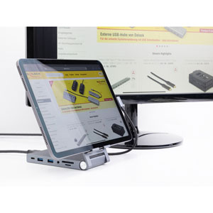 Station pliable tablette/PC 4K HDMI/USB