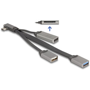 Hub 2 x USB + lecteur SD/MicroSD - USB-C