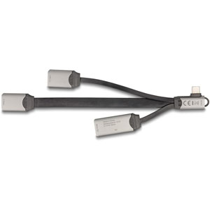 Hub 2 x USB + lecteur SD/MicroSD - USB-C