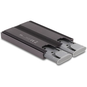 Boîtier USB-C pour 2 x SSD M.2 NVMe sans outil