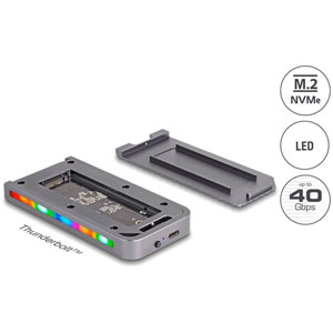 Boîtier gaming USB 40 Gbps pour SSD M.2 NVMe