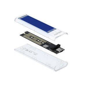 Boîtier USB-C transparent SSD M.2 NVMe