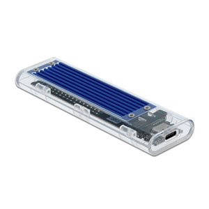 Boîtier USB-C transparent SSD M.2 NVMe