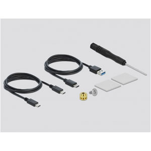 Boîtier USB-C transparent SSD M.2 NVMe