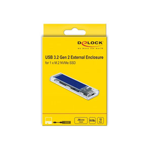 Boîtier USB-C transparent SSD M.2 NVMe