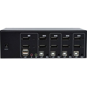 KVM DisplayPort 4K/USB/Audio 2 ports + câbles