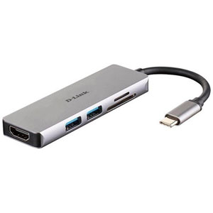 photo Station USB-C 5-en-1 vers HDMI/USB/microSD/SD