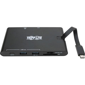 photo Tripp Lite USB-C Dock HDMI, VGA, USB, PD 100W