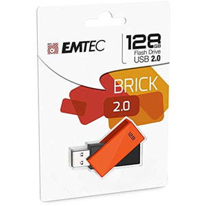 C350 Brick 2.0 USB2.0 - 128Go/ Orange