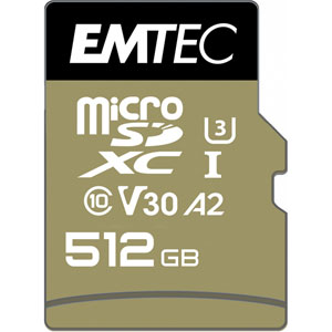 photo microSD UHS-I U3 A1, A2 SpeedIN Pro - 512Go