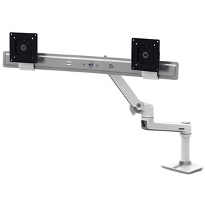 LX Desk Dual Direct Arm - Blanc