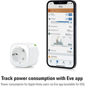 Eve Energy Matter - Prise intelligente avec conso