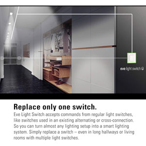 Eve Light Switch - Interrupteur mural intelligent