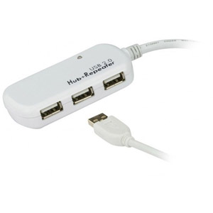 photo Câble répéteur USB 2.0 + hub 4 ports - 12m