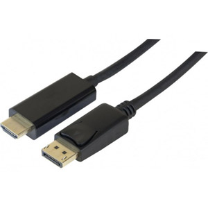 photo Cordon DisplayPort 1.2 vers HDMI 1.4 - 3m / Noir
