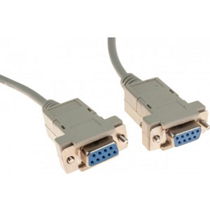 photo Cable null modem DB9 F/F - 10m