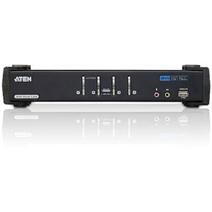 KVMP DVI Dual Link/audio USB 4 ports + cables