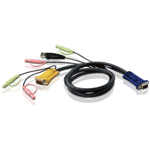 photo Câble KVM USB avec SPHD 3 en 1 et audio - 1,8m