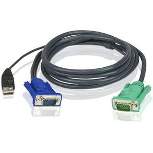 photo Câble KVM USB avec SPHD 3 en 1 - 1,8m