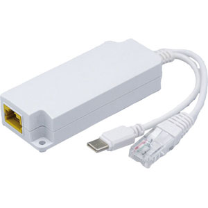 photo Convertisseur POE at/af séparateur RJ45 + USB-C 5V