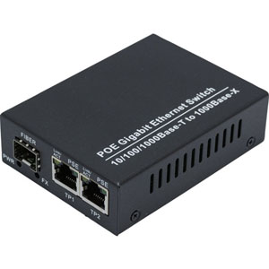 photo Convert. Gigabit - SFP 1000SX/LX - 2p PoE+ 30W