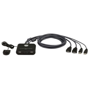 photo KVM câblé FHD HDMI à 2 ports