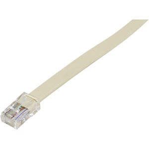 photo Cordon téléphonique RJ45 / RJ45 ivoire - 2m