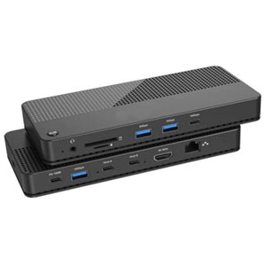 photo Docking USB-C - 2 PC KVM HDMI GbE PD 100W