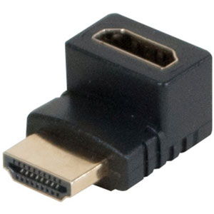 photo Adaptateur HDMI Or M/F coude 90° (Modèle B)