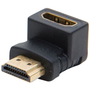 photo Adaptateur HDMI Or M/F coude 90° (Modèle A)