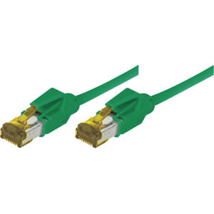 photo Cordon éco-responsable S/FTP Cat 6a Bleu - 0.3m
