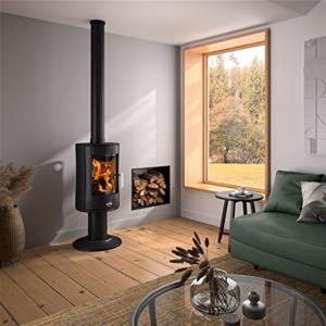 photo Poêle à Bois 8.5kw Noir - 388145anth