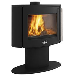 photo GODIN - Poêle à bois panoramique - 9kw - 50cm