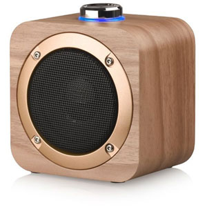 Enceinte Bluetooth rechargeable en bois - 3W