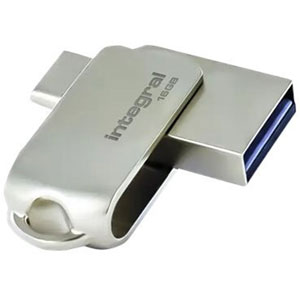 360-C Dual USB-C & USB 3.2 Gen 1 - 128Go