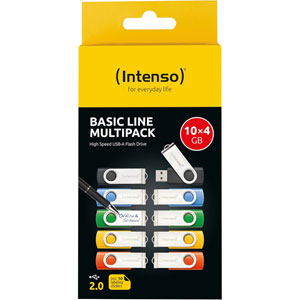 Basic Line USB 2.0 - 4 Go (Pack de 10)
