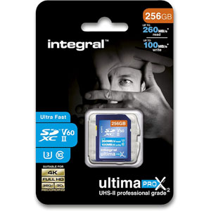 UltimaPro X2 SDXC V60 UHS-2, U3 - 256Go