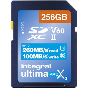 UltimaPro X2 SDXC V60 UHS-2, U3 - 256Go
