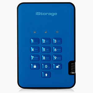 diskAshur2 HDD USB 3.2 Gen1 Type A - 2To / Bleu