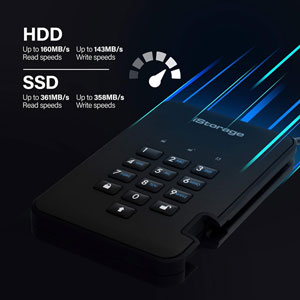 diskAshur2 SSD USB 3.2 Gen1 Type A - 512Go / Noir