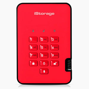 diskAshur2 SSD USB 3.2 Gen1 Type A - 512Go / Rouge