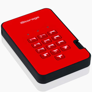 diskAshur2 SSD USB 3.2 Gen1 Type A - 512Go / Rouge