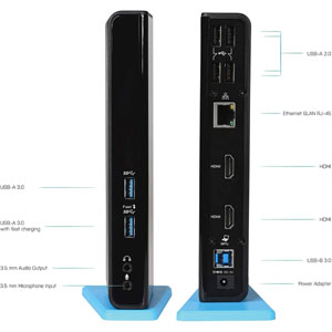 USB 3.0/USB-C Dual HDMI Docking Station