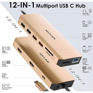 USB-C Metal Nano HDMI/VGA with LAN + PD 100 W